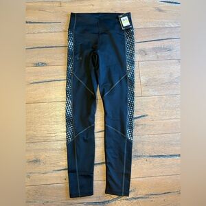 Under Armour Black Leggings with Silver Accents